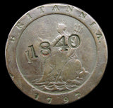 George III 1797 Cartwheel Twopence - Countermarked 1840