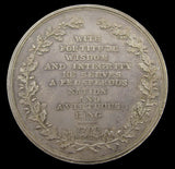 1799 William Pitt First Lord Of The Treasury 53mm Silver Medal