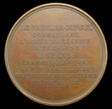 France 1800 Napoleon As Premier Consul Marengo 50mm Medal - By Brenet