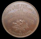 1801 Union Of Great Britain & Ireland 38mm Medal - By Hancock