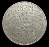 1801 Union Of Great Britain & Ireland 38mm WM Medal - By Hancock