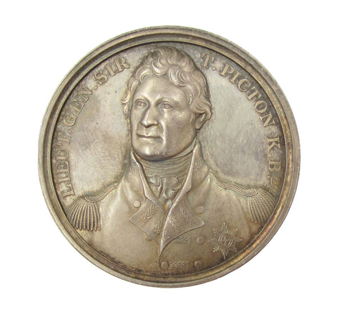 1812 Capture Of Badajoz 41mm Silver Medal - Mudie 19