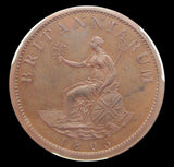 George III 1805 Bronzed Proof Halfpenny - PCGS PR64