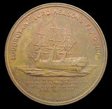1897 Lord Nelson's Flagship Foudroyant 37mm Copper Medal