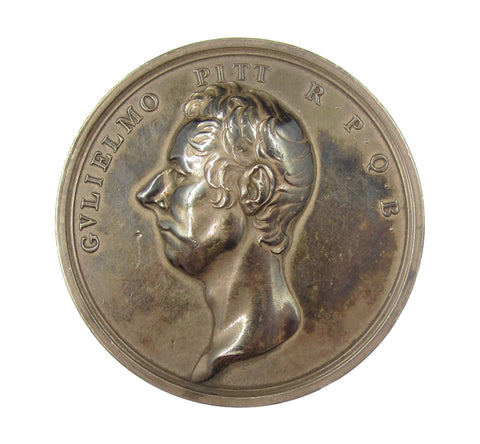 1806 Death Of William Pitt 53mm Silver Medal - By Webb