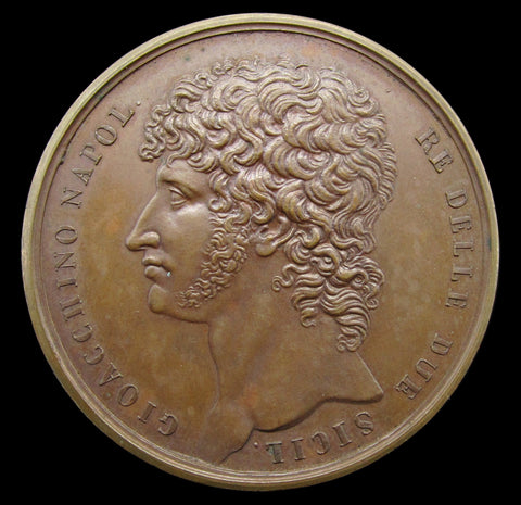 Italy 1809 Naples & Sicily 37mm Medal - Joachim Murat