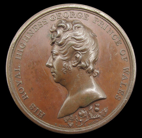 1811 George Prince Of Wales Prince Regent 49mm Medal - By Wyon