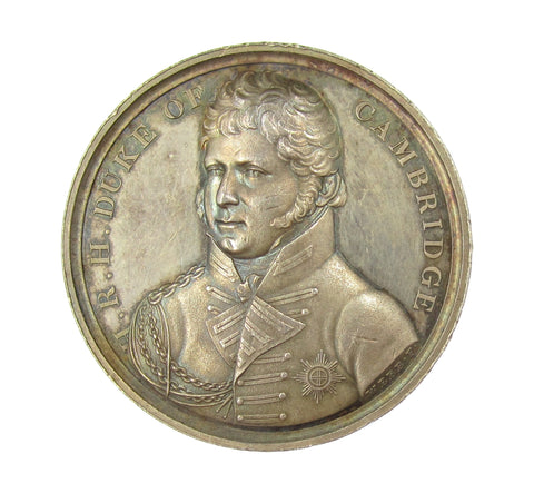 1814 English Army Enters Hanover 41mm Silver Medal - Mudie 31