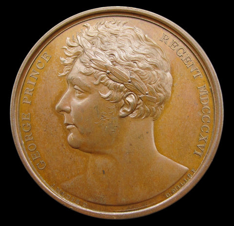 1814-1815 Treaties Of Paris 41mm Medal - By Mills