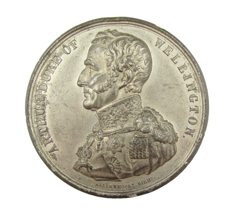 1852 Death Of The Duke Of Wellington 52mm Medal - By Allen & Moore