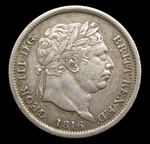 George III 1816 Shilling - VF