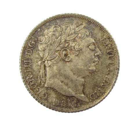 George III 1816 Sixpence - UNC