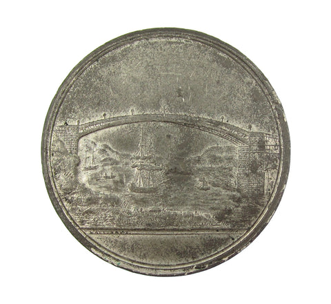 1816 Grand Sunderland Bridge 46mm Medal - By Halliday