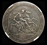 George III 1818 Crown - LVIII Edge - NGC AU58