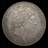 George III 1819 Crown - LIX Edge - GVF