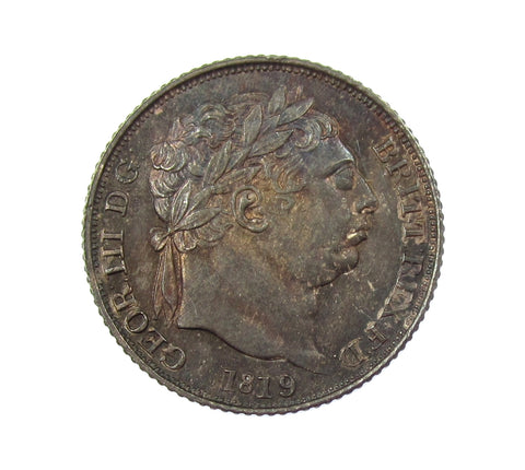 George III 1819 Sixpence - GEF