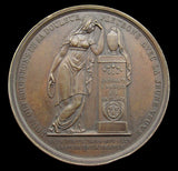 France 1820 Death Of Duke Of Berri 38mm Medal - By Caque