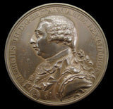 1820 Death Of George III 48mm Medal - By Kuchler