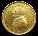 1820 Death Of George III 46mm Gilt Medal
