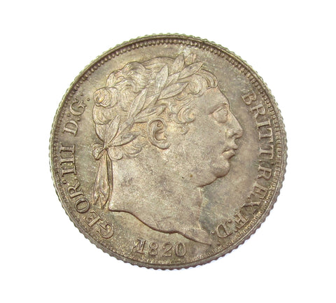 George III 1820 Sixpence - UNC