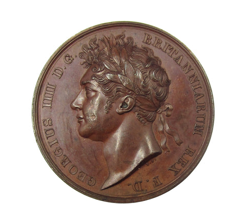 1821 Coronation Of George IV 35mm Bronze Medal - By Pistrucci