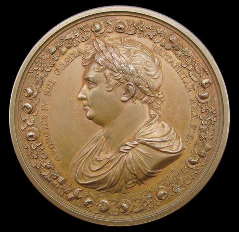 1821 Coronation Of George IV 54mm Medal - By Thomason & Jones