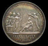 1821 Coronation Of George IV 35mm Silver Medal - By Pistrucci