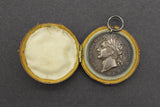 1821 Coronation Of George IV 35mm Cased Silver Medal - By Avern