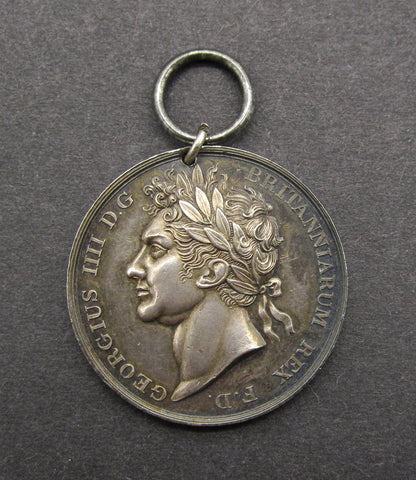 1821 Coronation Of George IV 35mm Cased Silver Medal - By Avern