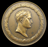 France 1821 Death Of Napoleon St Helena 68mm Medal