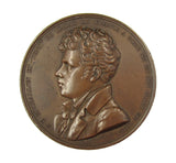 France 1823 Tribute To A.C Michallon 51mm Medal - By Tiolier