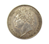 George IV 1825 Sixpence - EF