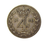 George IV 1826 Maundy Fourpence - GVF