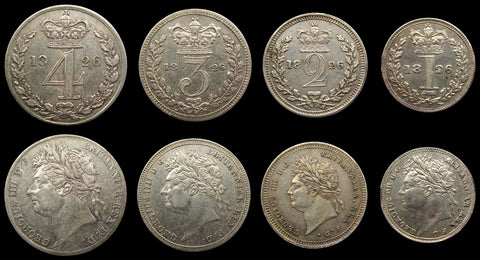 George IV 1826 Full Maundy Set