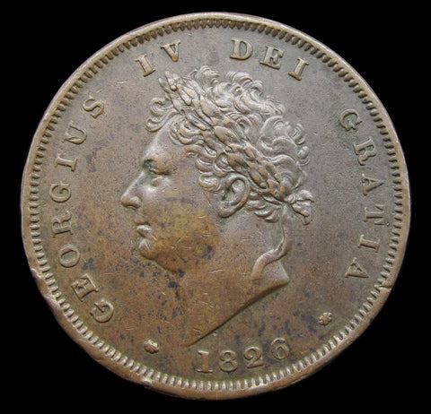 George IV 1826 Penny - GVF