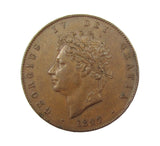 George IV 1827 Halfpenny - NEF