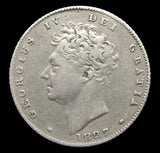 George IV 1827 Sixpence - VF