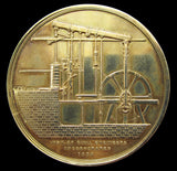 1828 Institution Of Civil Engineers Silver Gilt Watt Medal - By Wyon
