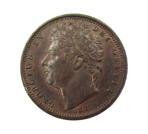 George IV 1828 Half Farthing - Reverse B - GEF
