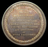 1829 Oldham Blue Coat School 54mm Silver Medal - By Halliday