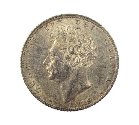 George IV 1829 Sixpence - EF