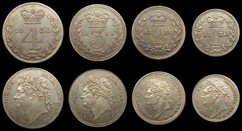 George IV 1830 Full Maundy Set