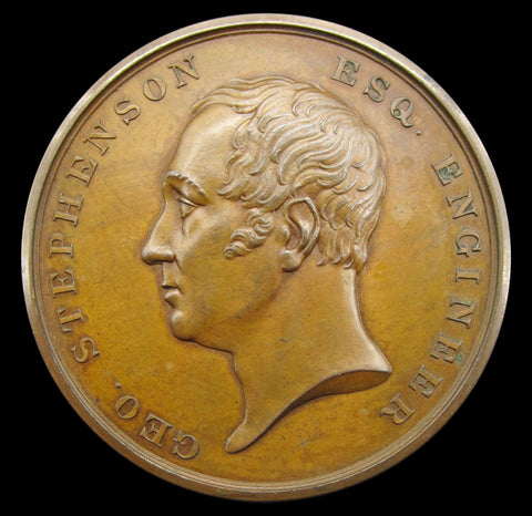 1834 Stephenson Liverpool & Manchester Railway 46mm Medal