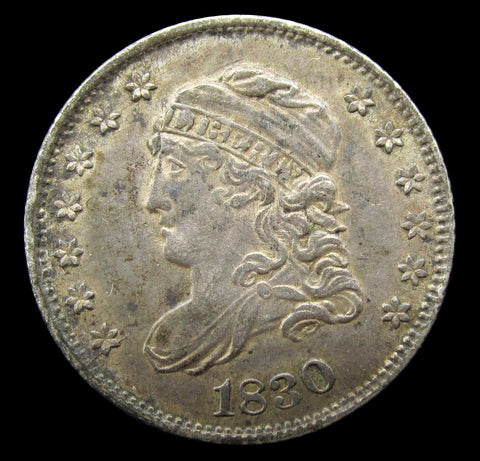 USA 1830 Capped Bust Half Dime 5c - VF