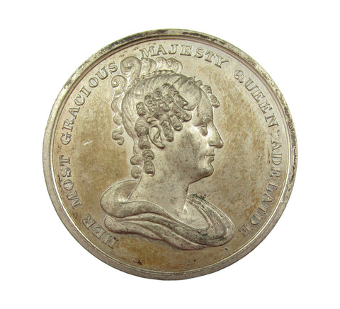 1831 Coronation Of Queen Adelaide 35mm Medal