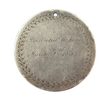 1833 Christ Church Sabbath School Bradford 38mm Silver Medal