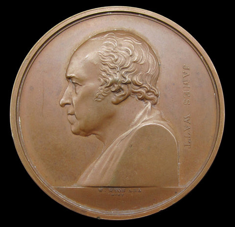 1833 Royal Cornwall Polytechnic Society Bronze Cased Medal - By Wyon