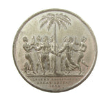 1834 Abolition Of Slavery 41mm White Metal Medal - By Halliday