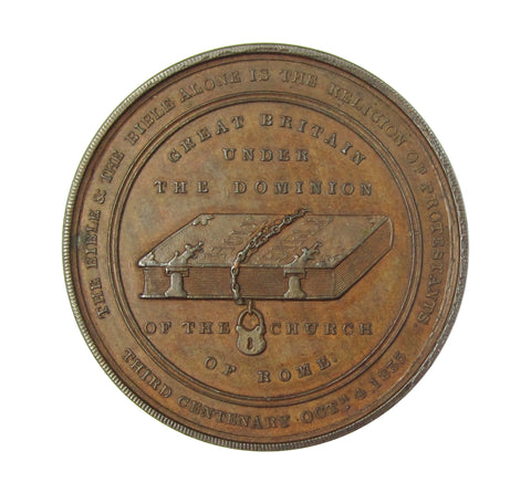 1835 Tercentenary Of The First English Bible 38mm Bronze Medal