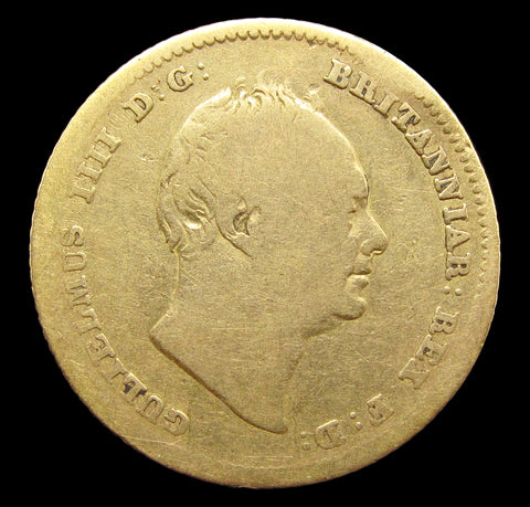 William IV 1835 Half Sovereign - VG